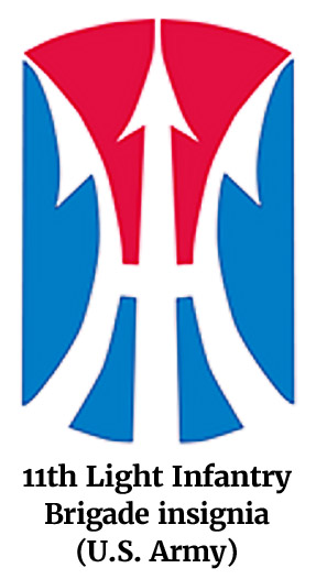 11th Light Infantry Brigade insignia of the U.S. Army